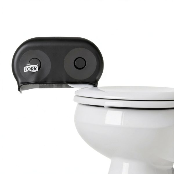 Tork Toilet Paper Dispenser Enclosed Design Smoke Plastic-2