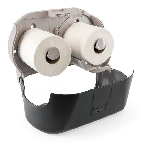 Tork Toilet Paper Dispenser Enclosed Design Smoke Plastic-4