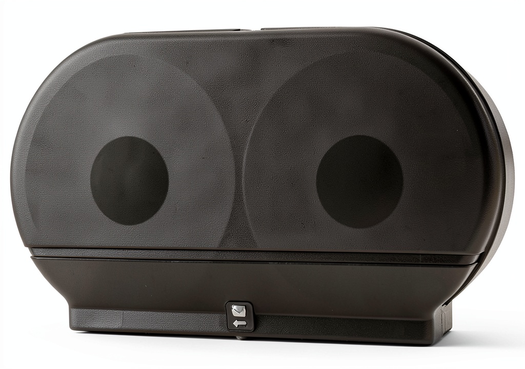 Installing Palmer Fixture Commercial Tissue Dispenser Black Translucent on a restroom wall