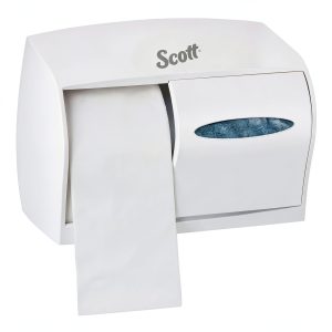 Toilet Paper Dispenser Kimberly Clark Manual White-0