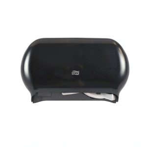 Tork Toilet Paper Dispenser Enclosed Design Smoke Plastic-0