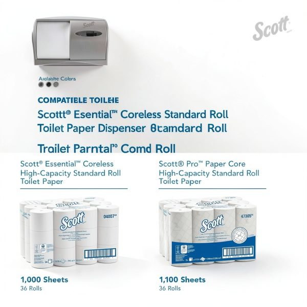 Toilet Paper Dispenser Kimberly Clark Manual White-7