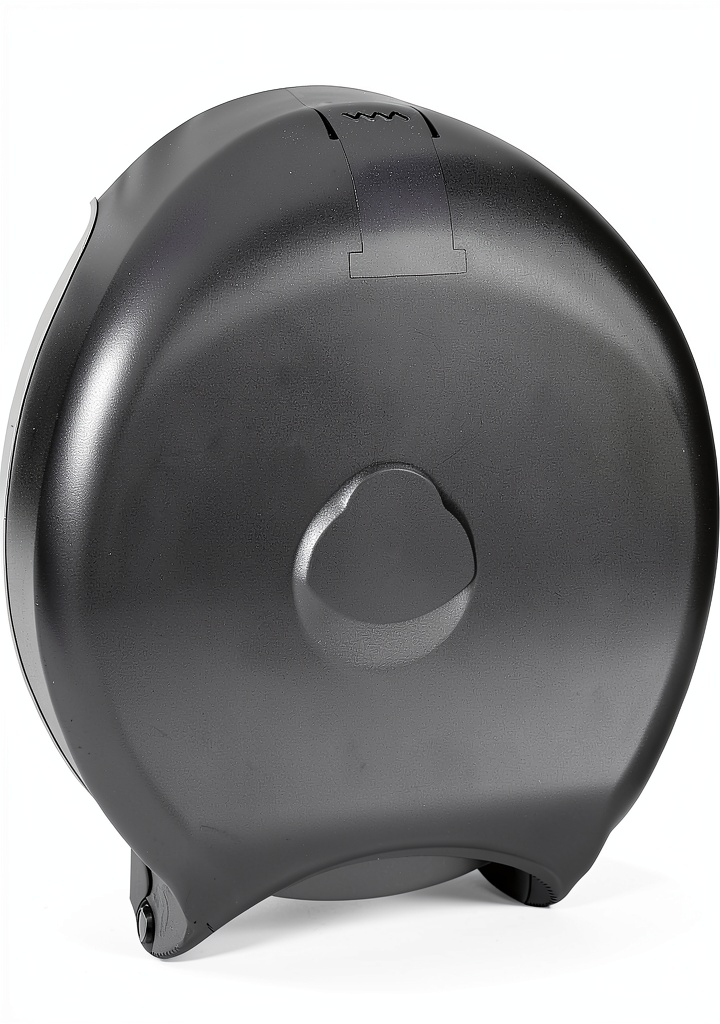 San Jamar toilet tissue dispenser installed in a commercial restroom