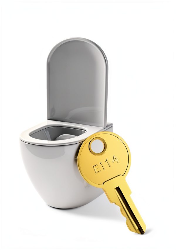 TERESRY Toilet Dispenser Key Metal Unfinished Golden 12 Pack-2
