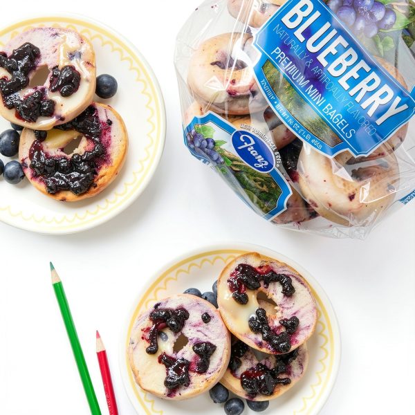 Franz Mini Blueberry Bagels Soft Chewy 16oz-5