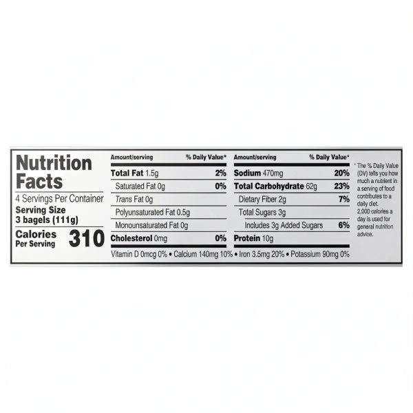 Bimbo Bakeries Bagels Calcium Source 16 Ounce-7