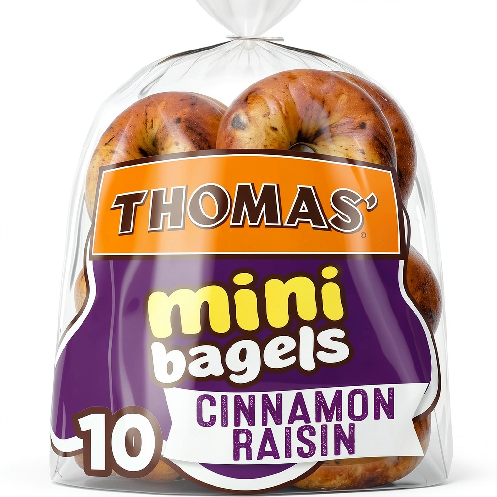 Thomas Mini Bagels cinnamon raisin mini bagels