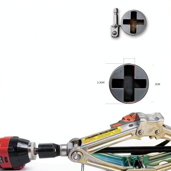Universal Jack Socket Adapter OCTOBLEFT Hand Drill 1/2‑in Heavy‑Duty-3