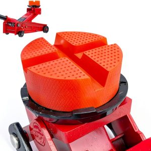 Polyethylene Pinch Weld Jack Pad AUTOXBERT Slotted 3.93×1.85 in Red-0