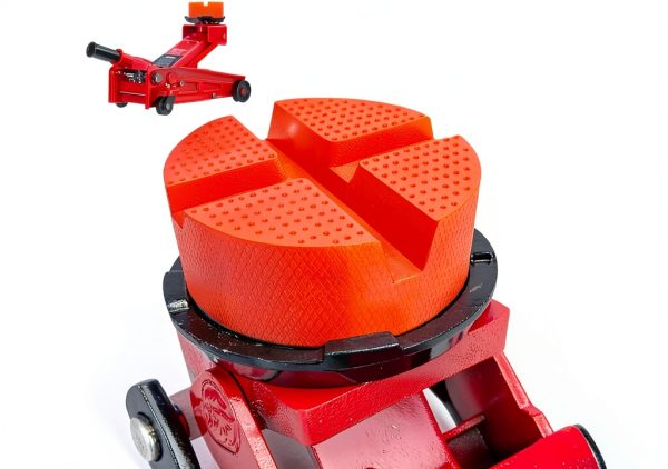 Polyethylene Pinch Weld Jack Pad AUTOXBERT Slotted 3.93×1.85 in Red-0