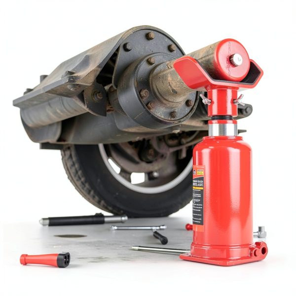 Adjustable Bottle Jack Adapter COZYMO 1/4" Saddle for 3" & 4" Axles-4