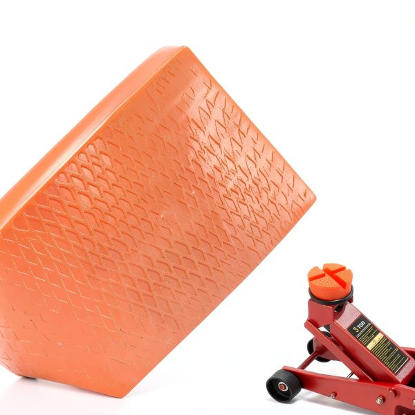 Polyethylene Pinch Weld Jack Pad AUTOXBERT Slotted 3.93×1.85 in Red-4